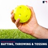 image:imageFranklin Sports Plastic Softballs  MLB  Includes 6 Balls for Batting Practice or Backyard Baseball Play  Replacement Balls  90mm Official Baseball Size  Yellow90 mm