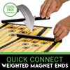 image:imageFranklin Sports Shuffleboard Table Game Mats  Tabletop Shuffleboard Mats and Pushers  Indoor Shuffleboard GamesBowling