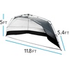 image:imageFranklin Sports Sideline Team Sunblocker Shelter  Easy Set Up  Portable and UPF 50 Protected  Great for Beach and Sports Games  Soccer  Lacrosse  Baseball  Football  Field Hockey