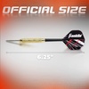 image:imageFranklin Sports Steel Tip Darts Set  6 Pack of 18 Gram Steel Darts  Removable Standard Nylon Flights and Brass Barrels  Lightweight Full Dart Set RedBlack