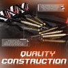 image:imageFranklin Sports Steel Tip Darts Set  6 Pack of 18 Gram Steel Darts  Removable Standard Nylon Flights and Brass Barrels  Lightweight Full Dart Set RedBlack