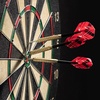 image:imageFranklin Sports Steel Tip Darts Set  6 Pack of 18 Gram Steel Darts  Removable Standard Nylon Flights and Brass Barrels  Lightweight Full Dart Set RedBlack