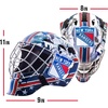 image:imageFranklin Sports Team Licensed NHL Hockey Goalie Face Mask  Goalie Mask for Kids Street Hockey  Youth NHL Team Street Hockey MasksNew York Rangers