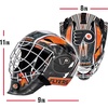 image:imageFranklin Sports Team Licensed NHL Hockey Goalie Face Mask  Goalie Mask for Kids Street Hockey  Youth NHL Team Street Hockey MasksPhiladelphia Flyers
