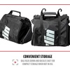 image:imageFranklin Sports Traveler Roller  Baseball and Softball  Equipment Bag  Compartment Black  1680D Polyester  Water Resistant Black