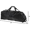 image:imageFranklin Sports Traveler Roller  Baseball and Softball  Equipment Bag  Compartment Black  1680D Polyester  Water Resistant Black