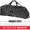 image:imageFranklin Sports Traveler Roller  Baseball and Softball  Equipment Bag  Compartment Black  1680D Polyester  Water Resistant Black