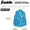 image:imageFranklin Sports USA SB Gameday FastpitchSoftball Backpack  Adult Youth Softball  Baseball Equipment  Bat Bag  Stores Batting Gloves Helmet Cleats  Waterproof Premium BatpackBlueMint