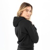 image:imageFranklin Sports Womens Cropped Pickleball Hooded Sweatshirt  Soft Athleisure Long Sleeve Pullover  Athletic HoodieBlack
