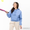 image:imageFranklin Sports Womens Cropped Pickleball Hooded Sweatshirt  Soft Athleisure Long Sleeve Pullover  Athletic HoodieBlue