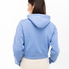 image:imageFranklin Sports Womens Cropped Pickleball Hooded Sweatshirt  Soft Athleisure Long Sleeve Pullover  Athletic HoodieBlue