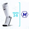 image:imageFranklin Sports Youth  Adult Soccer Shin Guard Socks  BuiltIn Shin Guards  Black or White  Assorted Colors May VaryBlackWhiteGray