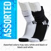 image:imageFranklin Sports Youth  Adult Soccer Shin Guard Socks  BuiltIn Shin Guards  Black or White  Assorted Colors May VaryBlackWhiteGray