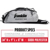 image:imageFranklin Sports Youth Baseball  Softball Bat Bag  Boys  Girls Tee Ball Softball  Baseball Bag for KidsGray