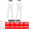 image:imageFranklin Sports Youth Baseball  Softball Pants  Relaxed Style Kids Pants for Boys  Girls with Belt LoopWhite