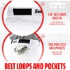 image:imageFranklin Sports Youth Baseball  Softball Pants  Relaxed Style Kids Pants for Boys  Girls with Belt LoopWhite