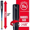 image:imageFranklin Sports Youth Baseball Bat  Heist Kids Baseball Bats for Ages 812  2 58 Inch Big Barrel Kids Metal Bat  Youth Drop 9  10 Aluminum Bats  USA Baseball  26 to 30 BatsRoyal