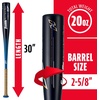 image:imageFranklin Sports Youth Baseball Bat  Heist Kids Baseball Bats for Ages 812  2 58 Inch Big Barrel Kids Metal Bat  Youth Drop 9  10 Aluminum Bats  USA Baseball  26 to 30 BatsRoyal