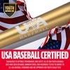 image:imageFranklin Sports Youth Baseball Bat  Heist Kids Baseball Bats for Ages 812  2 58 Inch Big Barrel Kids Metal Bat  Youth Drop 9  10 Aluminum Bats  USA Baseball  26 to 30 BatsBlack