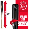 image:imageFranklin Sports Youth Baseball Bat  Heist Kids Baseball Bats for Ages 812  2 58 Inch Big Barrel Kids Metal Bat  Youth Drop 9  10 Aluminum Bats  USA Baseball  26 to 30 BatsBlack