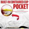 image:imageFranklin Sports Youth Compression Sliding Shorts  Kids Compression Underwear with Cup Pocket  Padded Baseball Sliding ShortWhiteOptic