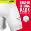 image:imageFranklin Sports Youth Compression Sliding Shorts  Kids Compression Underwear with Cup Pocket  Padded Baseball Sliding ShortWhiteOptic