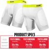 image:imageFranklin Sports Youth Compression Sliding Shorts  Kids Compression Underwear with Cup Pocket  Padded Baseball Sliding ShortWhiteOptic