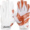 image:imageFranklin Sports Youth NCAA Football Receiver Gloves  Receiver Gloves for Kids  NCAA Team Logos and Silicone Palm  Youth Pair  Great for Games amp CostumesTexas Longhorns