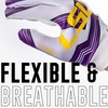 image:imageFranklin Sports Youth NCAA Football Receiver Gloves  Receiver Gloves for Kids  NCAA Team Logos and Silicone Palm  Youth Pair  Great for Games amp CostumesLSU Tigers