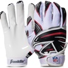 image:imageFranklin Sports Youth NFL Football Receiver Gloves  Kids Football Gloves Pair  NFL Team Logos and Silicone PalmAtlanta Falcons