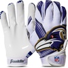 image:imageFranklin Sports Youth NFL Football Receiver Gloves  Kids Football Gloves Pair  NFL Team Logos and Silicone PalmBaltimore Ravens