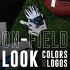 image:imageFranklin Sports Youth NFL Football Receiver Gloves  Kids Football Gloves Pair  NFL Team Logos and Silicone PalmCarolina Panthers