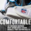 image:imageFranklin Sports Youth NFL Football Receiver Gloves  Kids Football Gloves Pair  NFL Team Logos and Silicone PalmCarolina Panthers