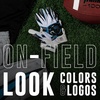 image:imageFranklin Sports Youth NFL Football Receiver Gloves  Kids Football Gloves Pair  NFL Team Logos and Silicone PalmCarolina Panthers
