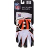 image:imageFranklin Sports Youth NFL Football Receiver Gloves  Kids Football Gloves Pair  NFL Team Logos and Silicone PalmCincinnati Bengals
