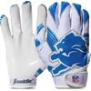 image:imageFranklin Sports Youth NFL Football Receiver Gloves  Kids Football Gloves Pair  NFL Team Logos and Silicone PalmDetroit Lions