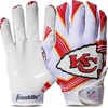 image:imageFranklin Sports Youth NFL Football Receiver Gloves  Kids Football Gloves Pair  NFL Team Logos and Silicone PalmKansas City Chiefs