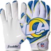 image:imageFranklin Sports Youth NFL Football Receiver Gloves  Kids Football Gloves Pair  NFL Team Logos and Silicone PalmLos Angeles Rams