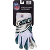 image:imageFranklin Sports Youth NFL Football Receiver Gloves  Kids Football Gloves Pair  NFL Team Logos and Silicone PalmPhiladelphia Eagles
