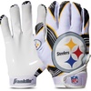 image:imageFranklin Sports Youth NFL Football Receiver Gloves  Kids Football Gloves Pair  NFL Team Logos and Silicone PalmPittsburgh Steelers