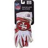 image:imageFranklin Sports Youth NFL Football Receiver Gloves  Kids Football Gloves Pair  NFL Team Logos and Silicone PalmSan Francisco 49ers