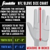 image:imageFranklin Sports Youth NFL Football Receiver Gloves  Kids Football Gloves Pair  NFL Team Logos and Silicone PalmWashington Commanders