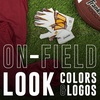 image:imageFranklin Sports Youth NFL Football Receiver Gloves  Kids Football Gloves Pair  NFL Team Logos and Silicone PalmWashington Commanders