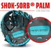 image:imageFranklin Sports Youth Teeball Gloves  Shok Sorb Kids Baseball  Teeball Mitt  Boys  Girls Fielder Gloves  105 InchGraphiteBlue
