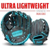 image:imageFranklin Sports Youth Teeball Gloves  Shok Sorb Kids Baseball  Teeball Mitt  Boys  Girls Fielder Gloves  105 InchGraphiteBlue
