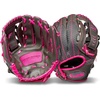 image:imageFranklin Sports Youth Teeball Gloves  Shok Sorb Kids Baseball  Teeball Mitt  Boys  Girls Fielder Gloves  105 InchGraphitePink