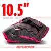 image:imageFranklin Sports Youth Teeball Gloves  Shok Sorb Kids Baseball  Teeball Mitt  Boys  Girls Fielder Gloves  105 InchGraphitePink