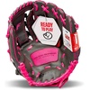 image:imageFranklin Sports Youth Teeball Gloves  Shok Sorb Kids Baseball  Teeball Mitt  Boys  Girls Fielder Gloves  105 InchGraphitePink
