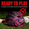image:imageFranklin Sports Youth Teeball Gloves  Shok Sorb Kids Baseball  Teeball Mitt  Boys  Girls Fielder Gloves  105 InchGraphitePink