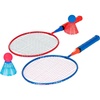 image:imageFranklin Sports Badminton Racket Set  Smashminton Oversize  2 Player Backyard Youth Set with Birdies for KidsRed and Blue
